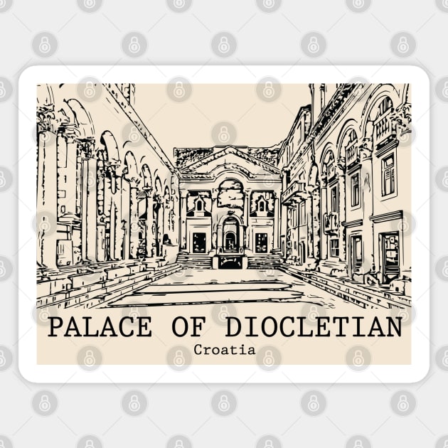 Palace of Diocletian - Croatia Magnet by Lakeric